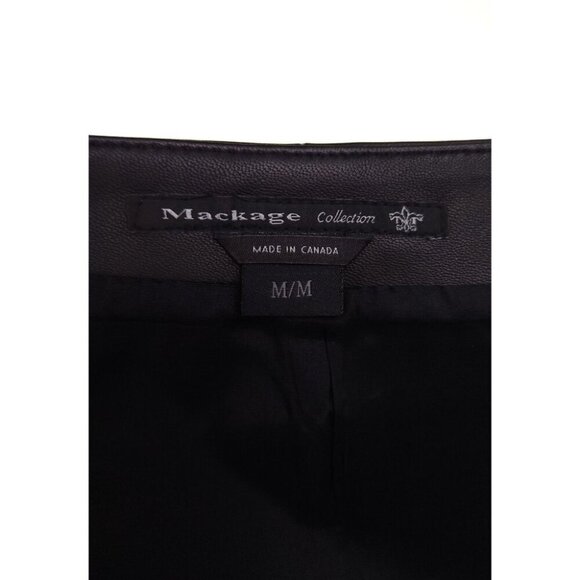 Mackage Collection Leather Mini Skirt Size M Womens Black - Picture 5 of 6